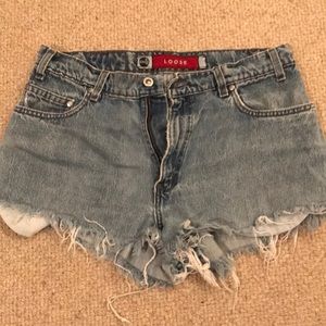 vintage levis jeans shorts!!